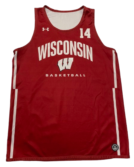 Carter Gilmore Wisconsin Basketball Player Exclusive Practice Jersey (Size XL)