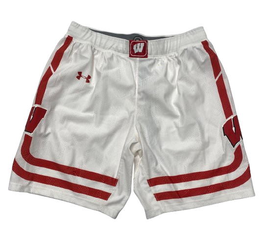 Carter Gilmore Wisconsin Basketball 2020 Game Worn Shorts (Size XL)