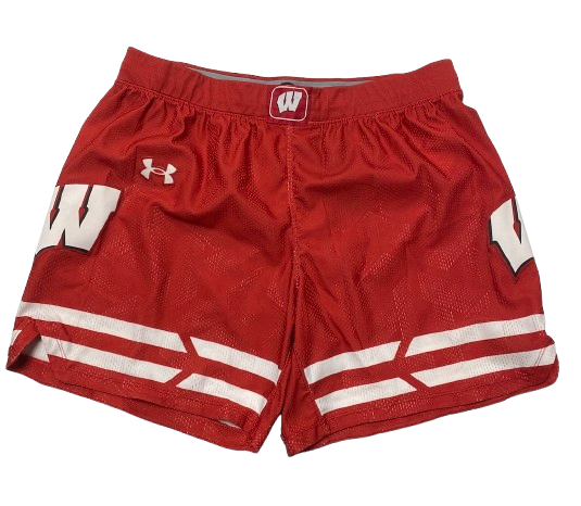 Carter Gilmore Wisconsin Basketball 2023 Game Worn Shorts (Size XL)