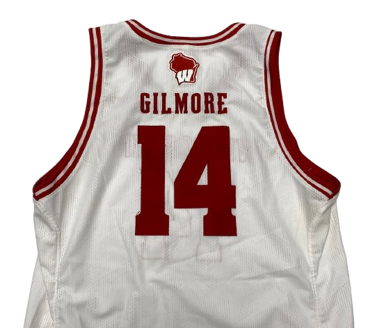 Carter Gilmore Wisconsin Basketball 2023 Game Worn Jersey (Size XL)