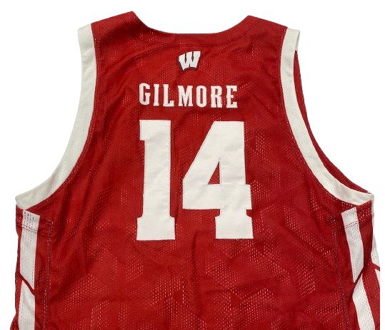 Carter Gilmore Wisconsin Basketball 2022 Game Worn Jersey (Size XL)
