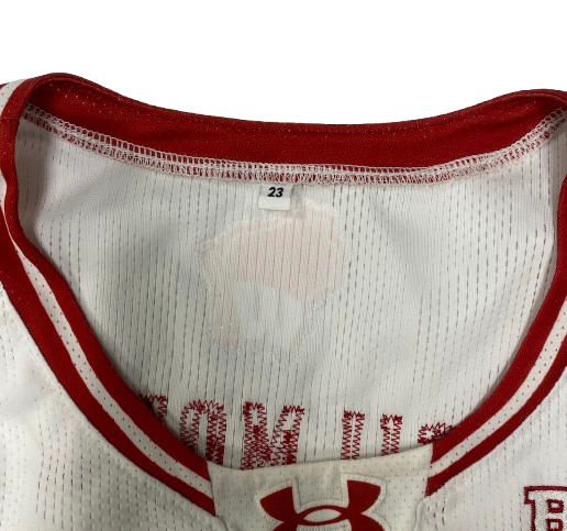 Carter Gilmore Wisconsin Basketball 2023 Game Worn Jersey (Size XL)