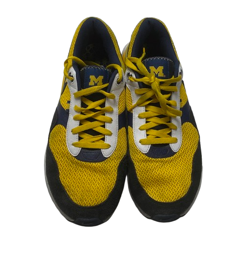 Micah Davis Michigan Football Team Issued "Nike Air Max SYSTM Michigan" Shoes (Size 12)