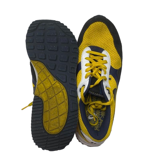 Micah Davis Michigan Football Team Issued "Nike Air Max SYSTM Michigan" Shoes (Size 12)