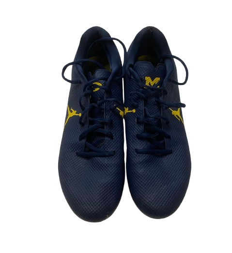 Micah Davis Michigan Football Player Exclusive Jordan Cleats (Size 12)