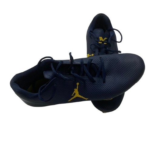 Micah Davis Michigan Football Player Exclusive Jordan Cleats (Size 12)