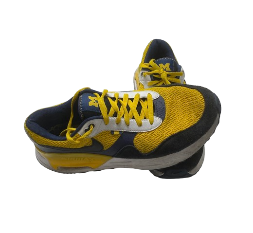 Micah Davis Michigan Football Team Issued "Nike Air Max SYSTM Michigan" Shoes (Size 12)
