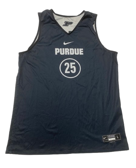 Ethan Morton Purdue Basketball Player Exclusive Reversible Practice Jersey (Size L)
