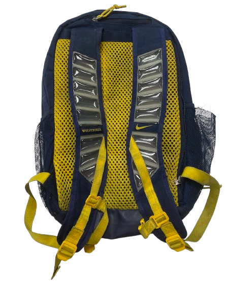 Micah Davis Michigan Football Team Issued Travel Backpack