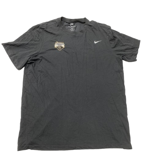 Ethan Morton Purdue Basketball Player Exclusive "2023 European Tour Summer Trip" Workout Shirt (Size XLT)