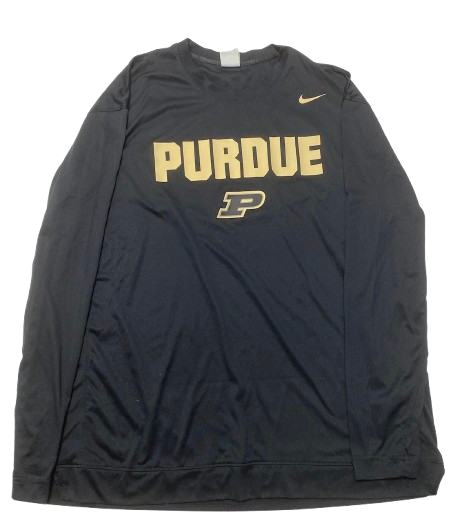 Ethan Morton Purdue Basketball Player Exclusive "TOGETHERNESS" Pre-Game Warm-Up Long Sleeve Shooting Shirt (Size XLT)