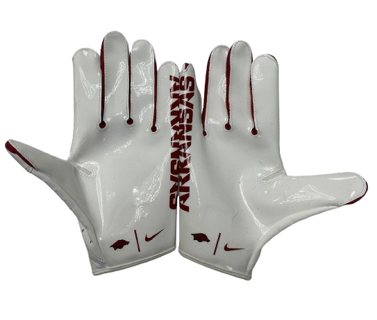 Jordan Anthony Arkansas Football Player Exclusive Gloves (Size XL)