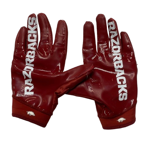 Jordan Anthony Arkansas Football Player Exclusive Gloves (Size L)