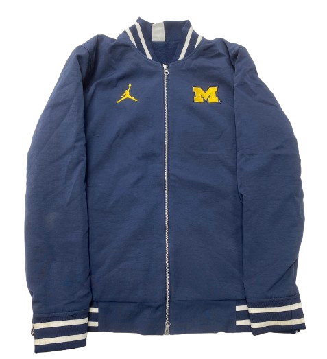 Micah Davis Michigan Football Team Issued Premium Jacket (Size L)