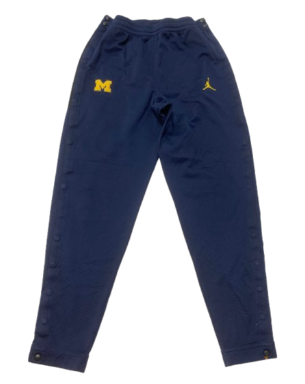 Micah Davis Michigan Football Player Exclusive Snap-Off Sweatpants (Size XL)