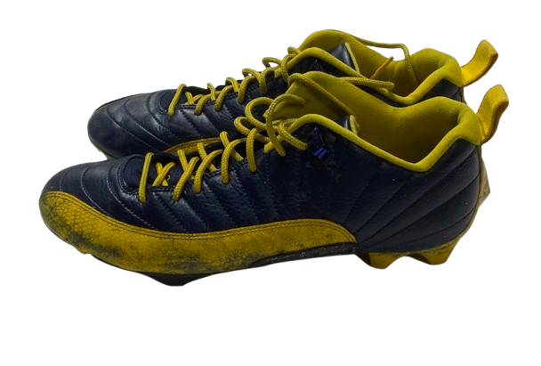 Micah Davis Michigan Football Player Exclusive Retro Jordan 12 Low Cleats (Size 12) *RARE*