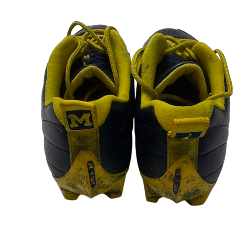 Micah Davis Michigan Football Player Exclusive Retro Jordan 12 Low Cleats (Size 12) *RARE*