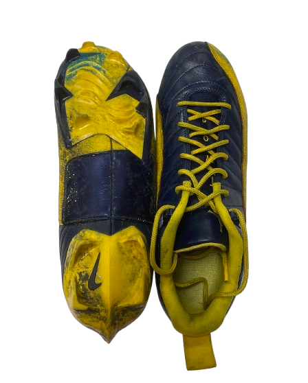 Micah Davis Michigan Football Player Exclusive Retro Jordan 12 Low Cleats (Size 12) *RARE*