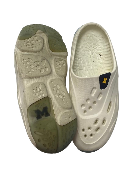Micah Davis Michigan Football Player Exclusive Jordan Roam Slides (Size 12)