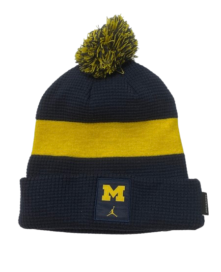 Micah Davis Michigan Football Team Issued Beanie Hat