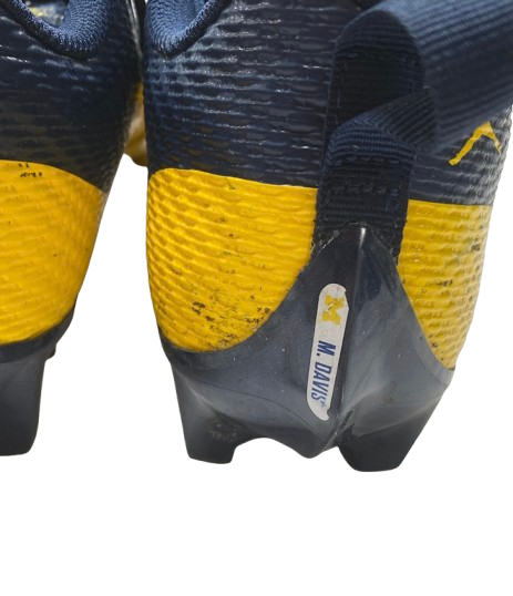 Micah Davis Michigan Football Player Exclusive Jordan Vapor Cleats (Size 12)