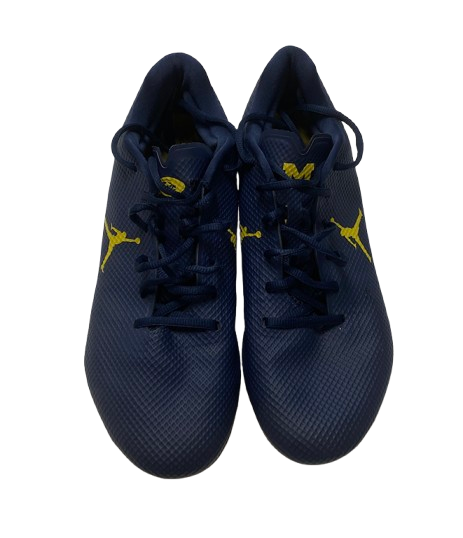 Micah Davis Michigan Football Player Exclusive Jordan Cleats (Size 10)