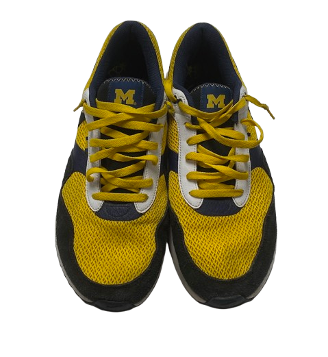 Micah Davis Michigan Football Team Issued "Nike Air Max SYSTM Michigan" Shoes (Size 12)