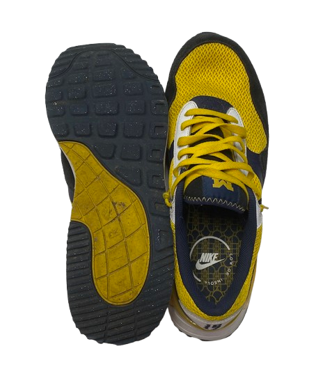 Micah Davis Michigan Football Team Issued "Nike Air Max SYSTM Michigan" Shoes (Size 12)