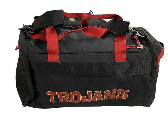 Joe Bryson USC Football Player Exclusive Travel Duffel Bag with Player Travel Tag