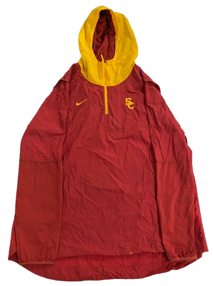 Joe Bryson USC Football Team Issued Quarter-Zip Jacket (Size XXL)