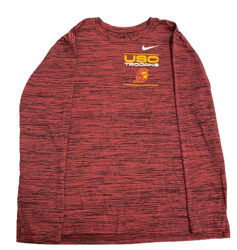 Joe Bryson USC Football Team Issued Long Sleeve Shirt (Size XXL)
