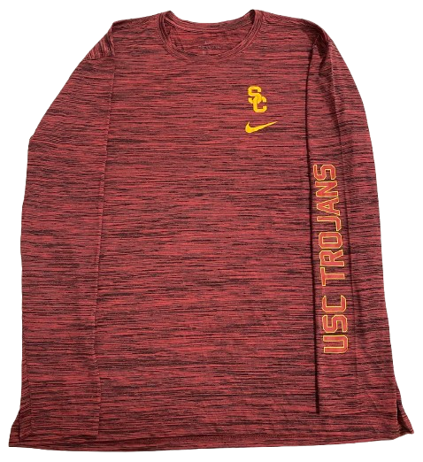 Joe Bryson USC Football Team Issued Long Sleeve Shirt (Size XXL)