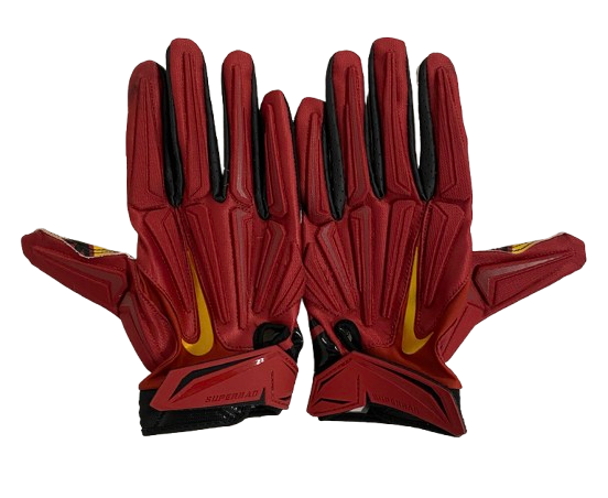 Joe Bryson USC Football Player Exclusive Gloves (Size 3XL)