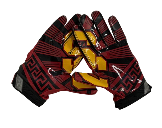 Joe Bryson USC Football Player Exclusive Gloves (Size 3XL)