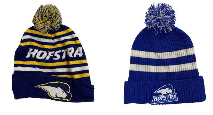 Eric Parnell Hofstra Basketball Team Issued Set of (2) Beanie Hats