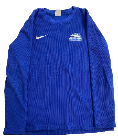 Eric Parnell Hofstra Basketball Team Issued Waffle Style Long Sleeve Shirt (Size L)