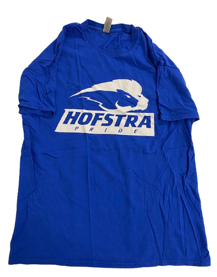 Eric Parnell Hofstra Basketball Player Exclusive "BUILDING CHAMPIONS" Workout Shirt (Size L)