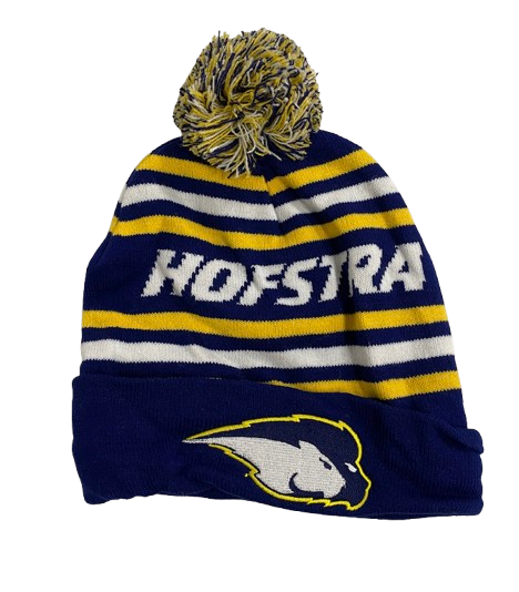 Eric Parnell Hofstra Basketball Team Issued Set of (2) Beanie Hats
