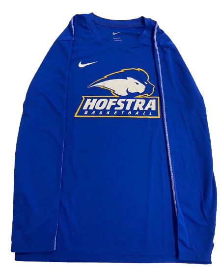 Eric Parnell Hofstra Basketball Player Exclusive Long Sleeve Shirt (Size L)