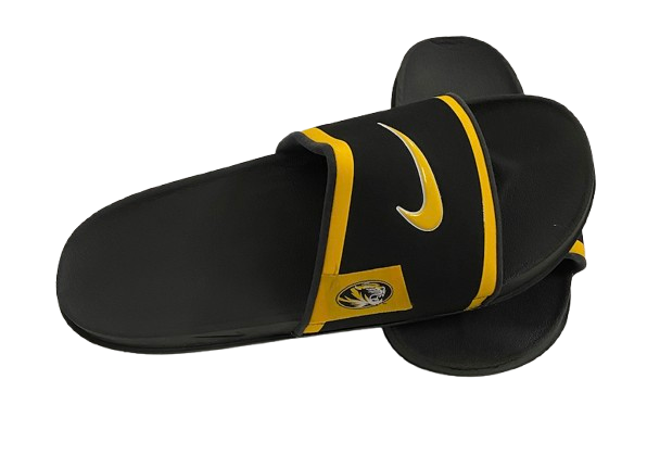 Brady Cook Missouri Football Team Issued Slides (Size 12)