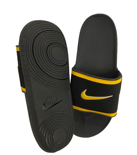 Brady Cook Missouri Football Team Issued Slides (Size 12)
