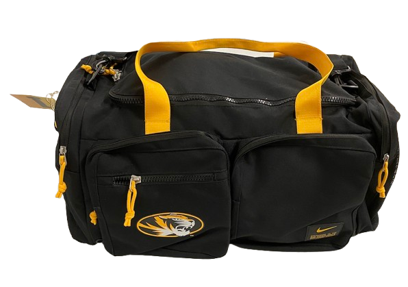Brady Cook Missouri Football Player Exclusive Travel Duffel Bag with Bus 