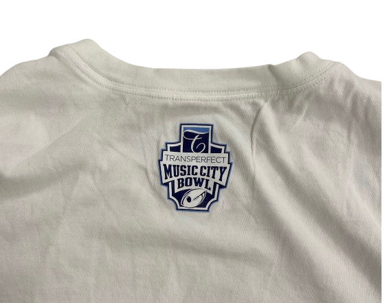 Brady Cook Missouri Football Player Exclusive "2024 Music City Bowl" Workout Shirt (Size L)