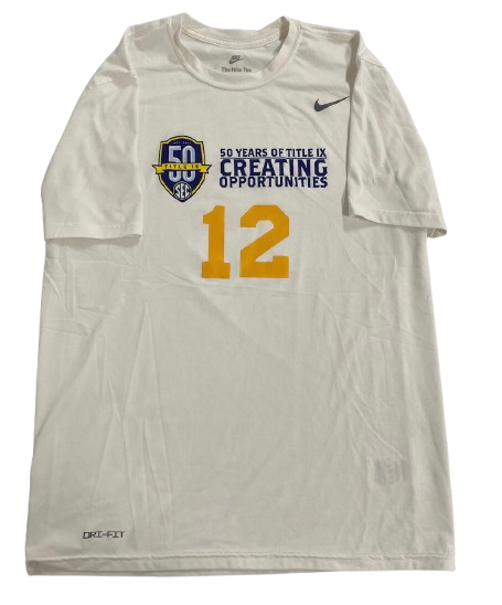 Brady Cook Missouri Football Player Exclusive Pre-Game Warm-Up Shirt with 