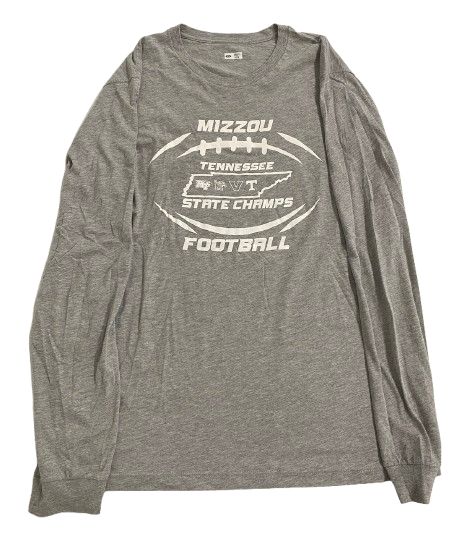 Brady Cook Missouri Football Player Exclusive "Coach Drink Troll - MIZZOU STATE CHAMPS" Long Sleeve Shirt (Size L)