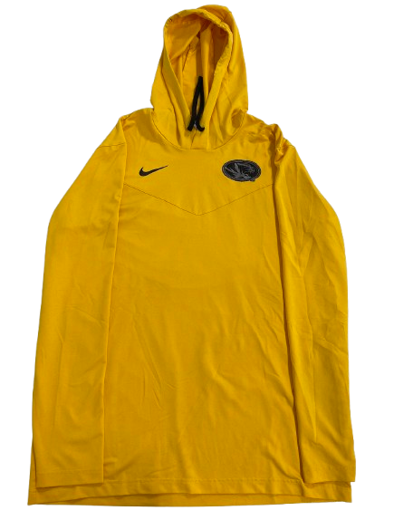 Brady Cook Missouri Football Team Issued Performance Hoodie (Size L)
