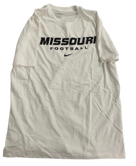 Brady Cook Missouri Football Player Exclusive Workout Shirt (Size L)