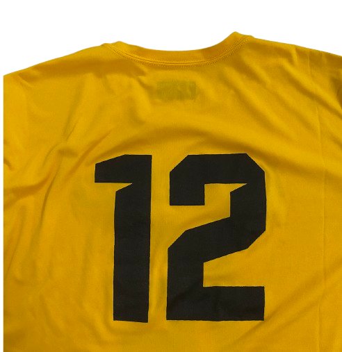 Brady Cook Missouri Football Player Exclusive Pre-Game Warm-Up Long Sleeve Shirt with 