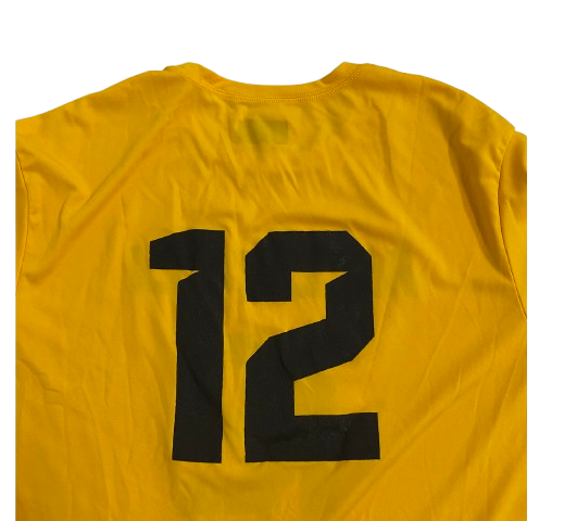 Brady Cook Missouri Football Player Exclusive Pre-Game Warm-Up Shirt with 