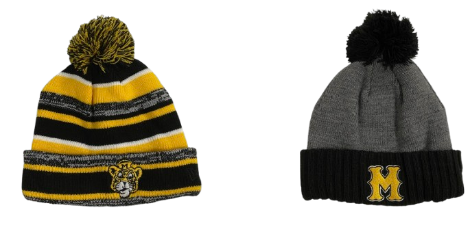Brady Cook Missouri Football Team Issued Set of (2) Beanie Hats